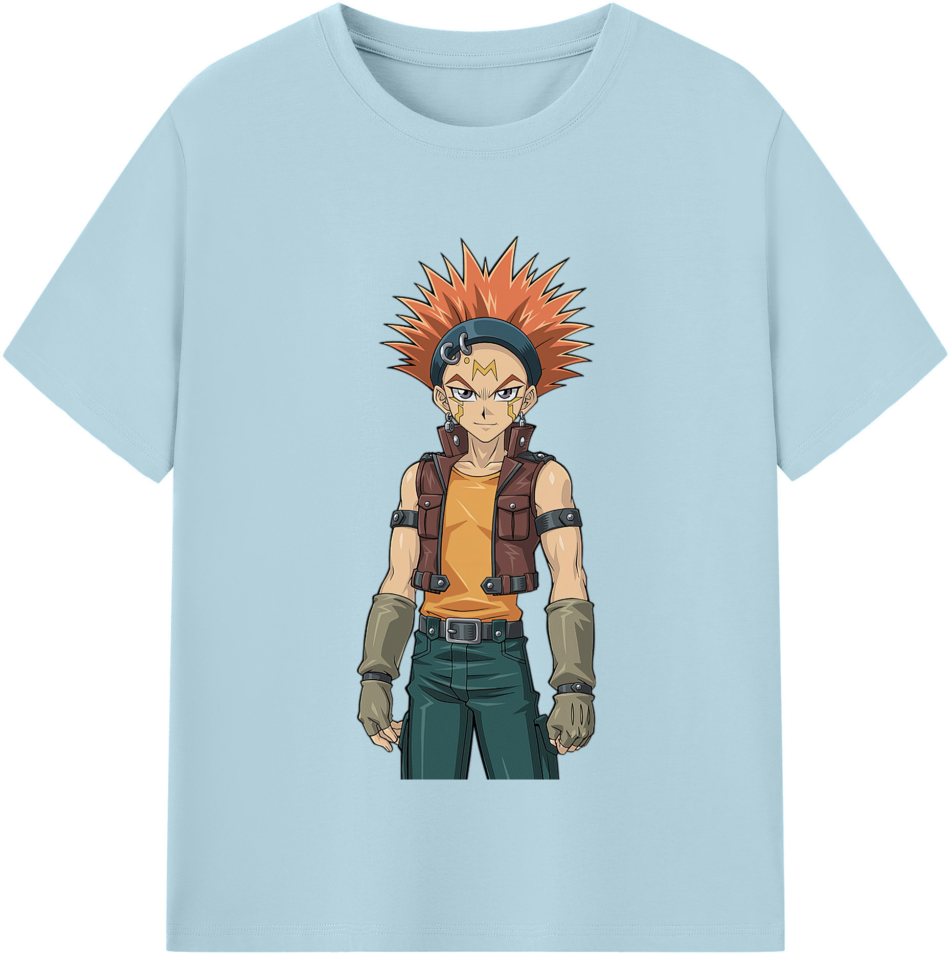 （画像用） 遊☆戯☆王 Yu-Gi-Oh! 綿100％半袖Tシャツ（フロントプリント）